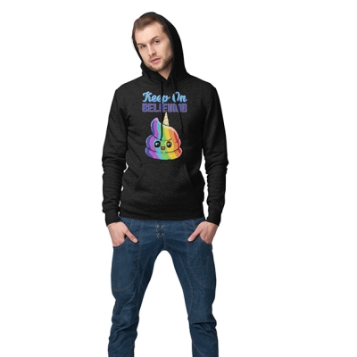 BLUZA Z KAPTUREM KEEP ON BELIEVING UNICORN PIXEL ART